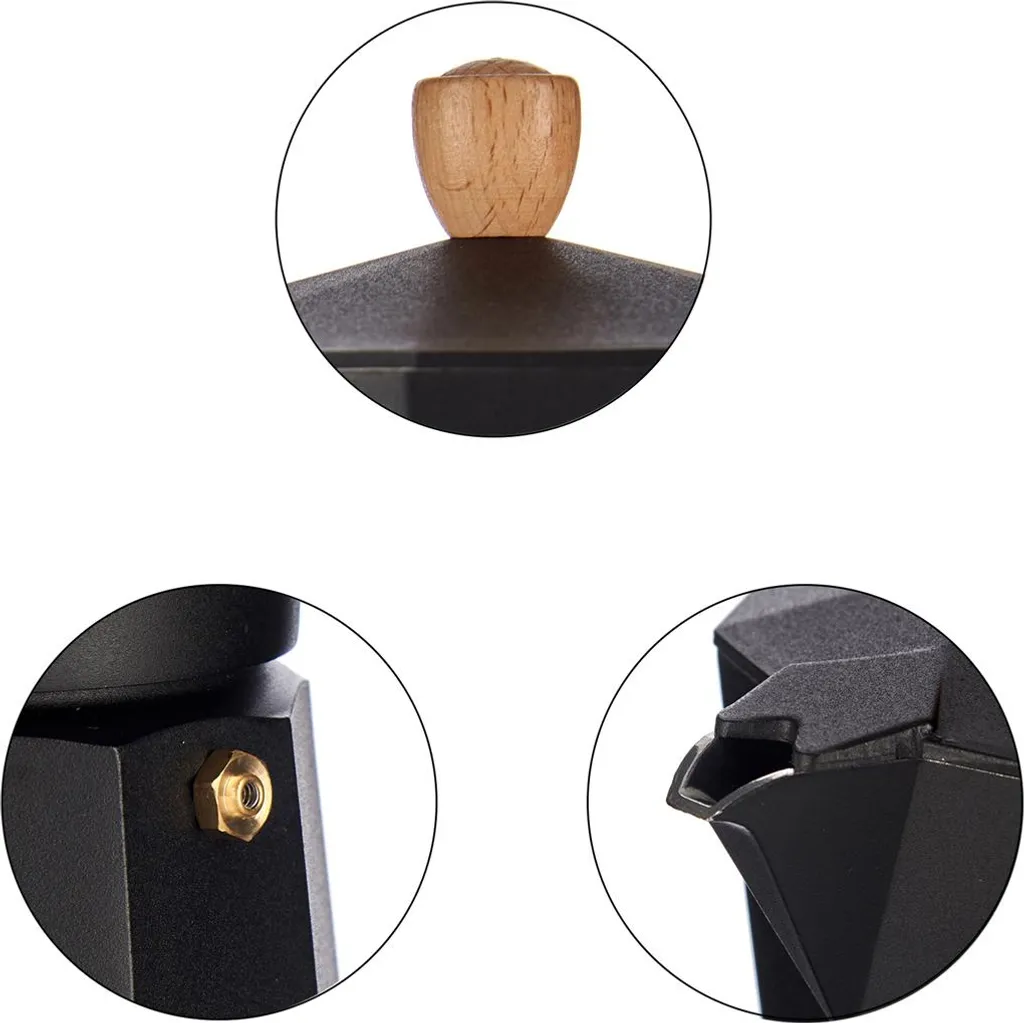 Cafetière italienne 6 tasses idéale pour petit-déjeuner convivial