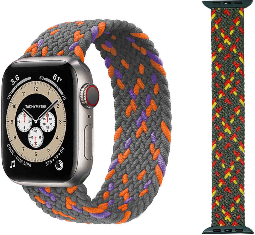 Für Apple Watch Series 10 46mm / 1 + 2 Ultra 49mm 9 / 8 / 7 45 / 6 SE 5 4 44 / 3 2 1 42mm Uhr Nylon Armband Ersatz
