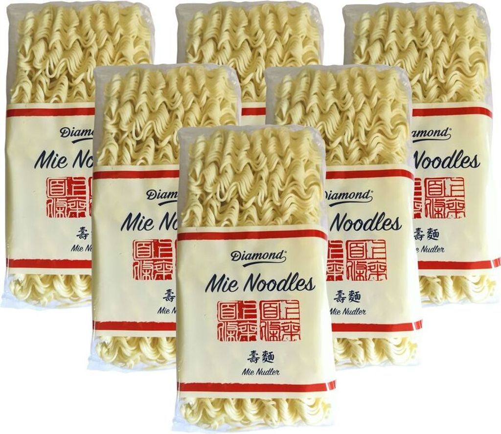 6er-Pack DIAMOND Mie Noodles, dünn (6x 250g) | Mie Nudeln Produktbild 