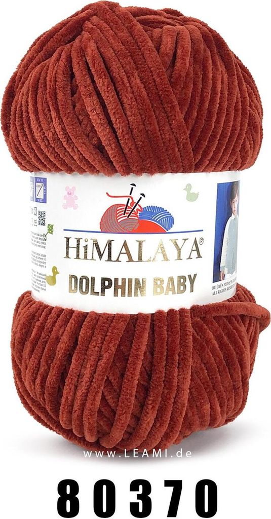 Himalaya Dolphin Baby Kasztan: Flauschige Polyesterwolle für Kuscheltiere