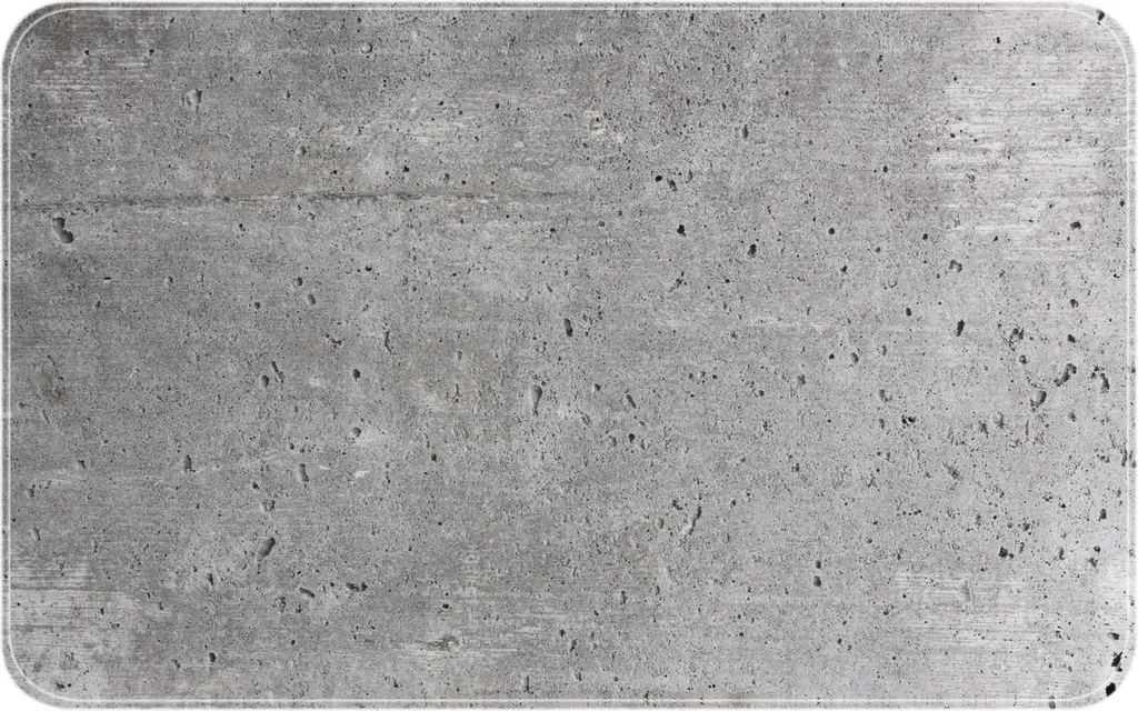 WENKO Inserto Vasca Concrete 70x40 - Tappetino Antiscivolo Effetto Cemento