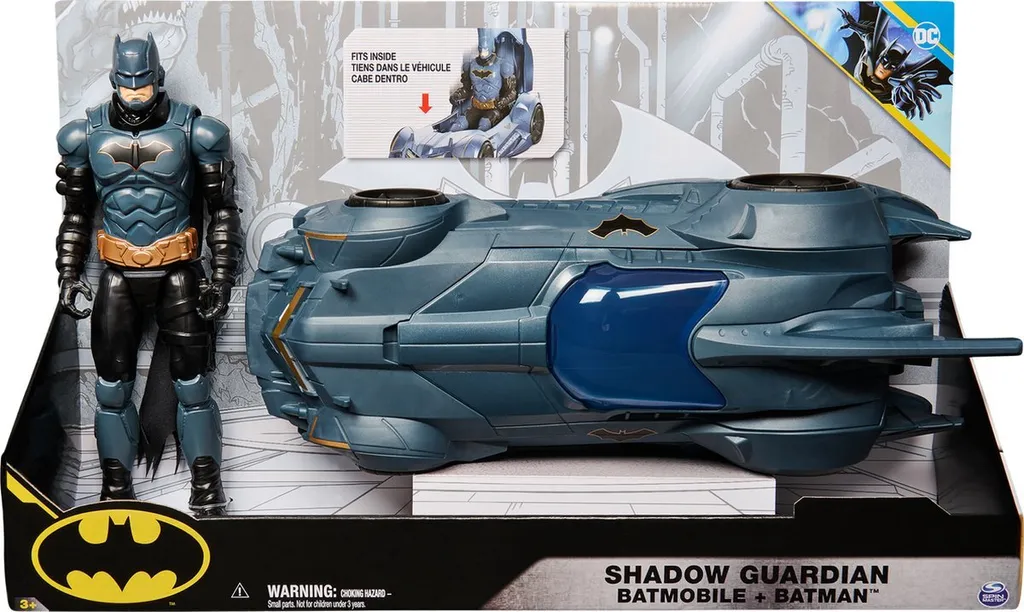 Batmobile robuste avec figurine Batman 30cm - Le duo de choc incassable