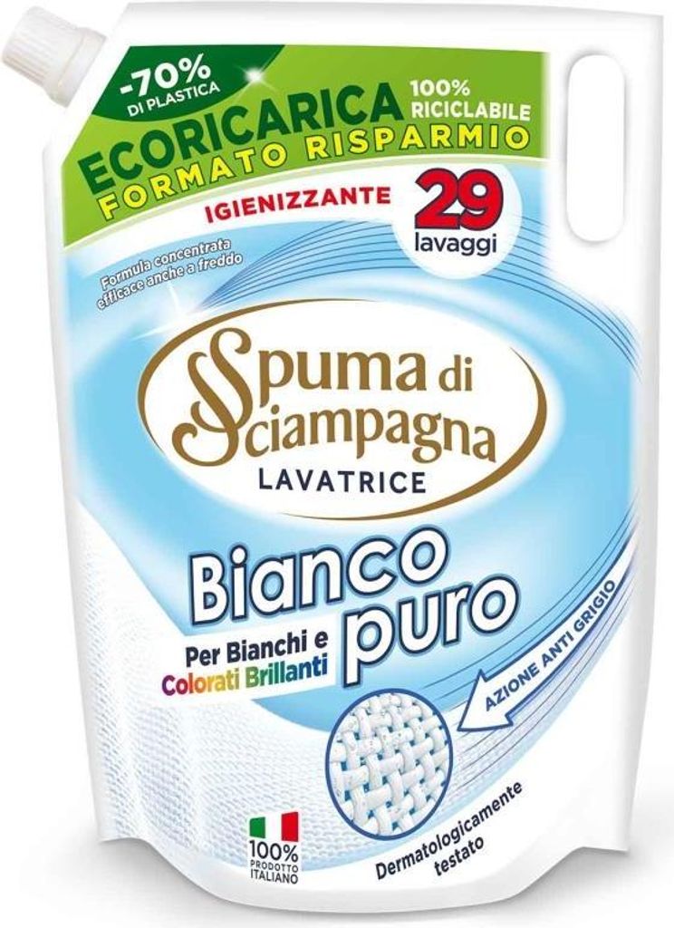 Lavatrice Sacco Bianco Waschmittel 29 Waschgänge 1.305l - Produktbild 