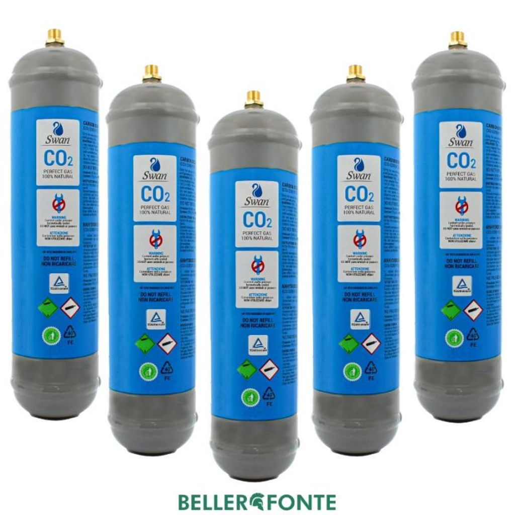 Swan 5 cartouches de CO₂ jetables de 600 grammes, E290, de Image du produit 