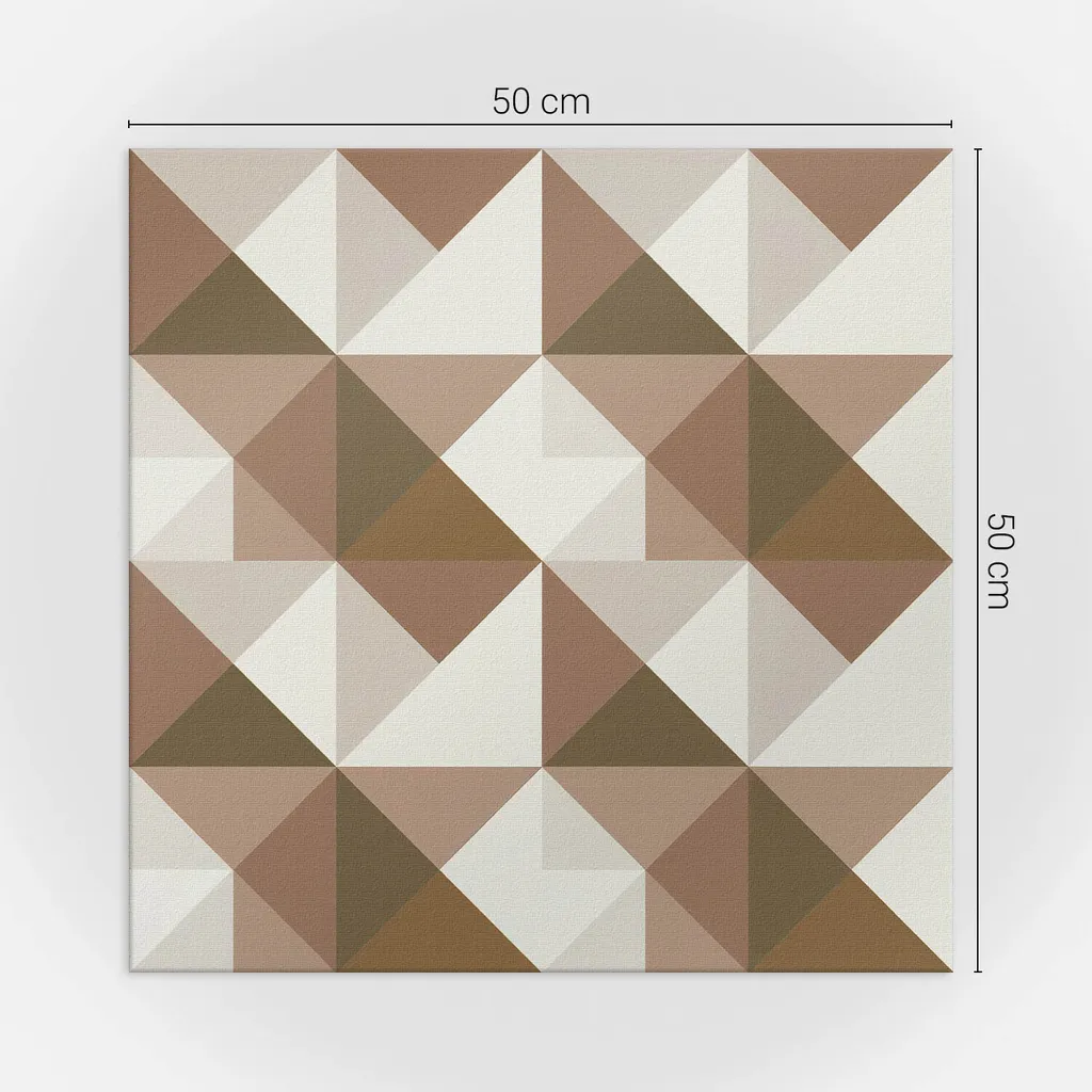 Geometria a triangoli - Piastrelle autoadesive - Piastrelle da parete - Pannelli da parete - Piastrelle autoadesive per il bagno - Piastrelle autoadesive per la cucina - Carta da parati autoadesiva - Decorazione murale - 4 Unità 50 x 50 cm - 4