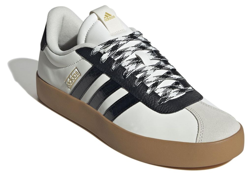 Adidas Herren Sneaker VL COURT 3.0 39938-10.5, 39938-11, 39938-8, 39938-9, 39938-9.5 ADI-JR8603 owhite/cblack/goldmt 10.5
