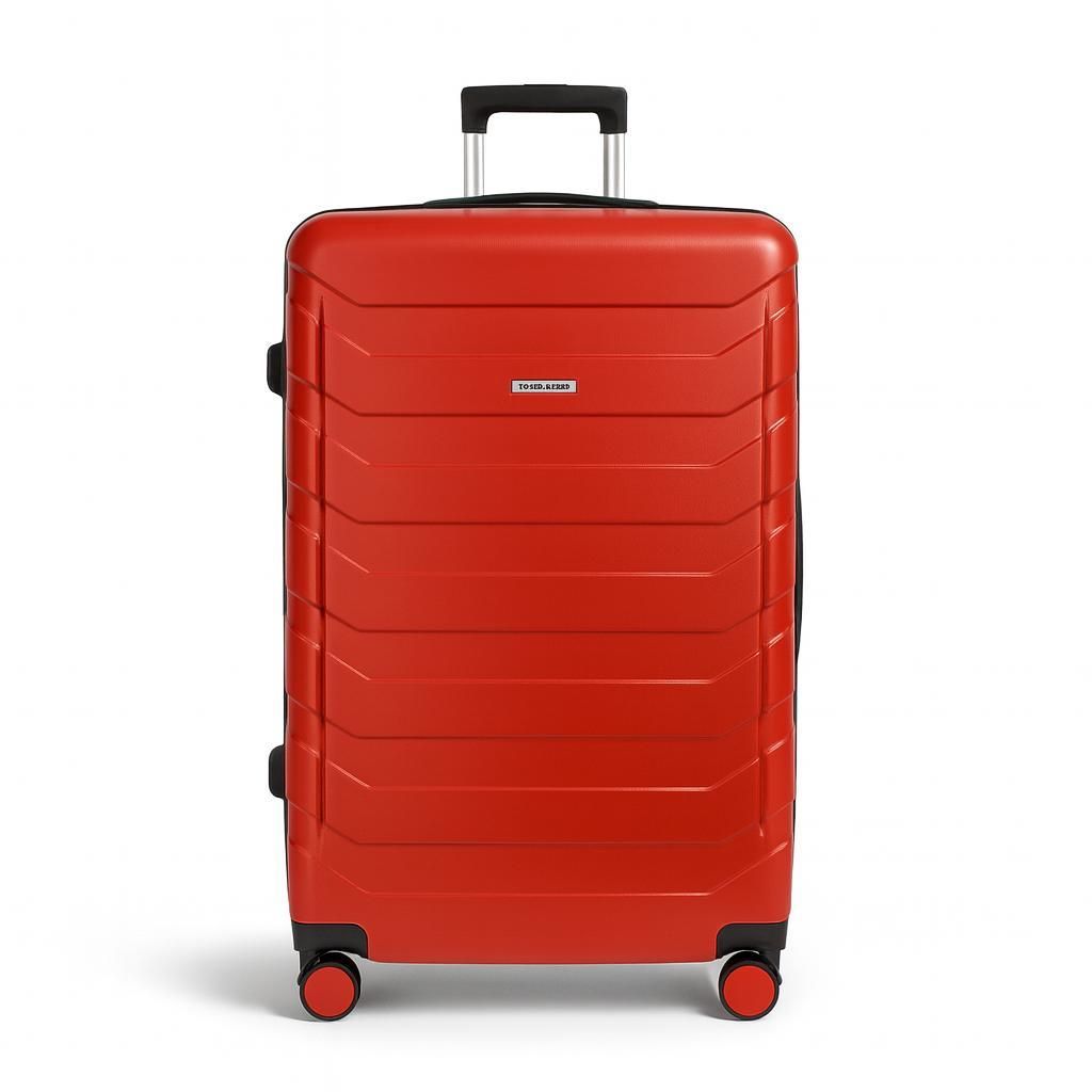 OMNA | Koffer auf Rollen L - 20" - 57x38x24 cm - Rot - Kompakt und leicht - Ideal für Kurztrips und Kinder