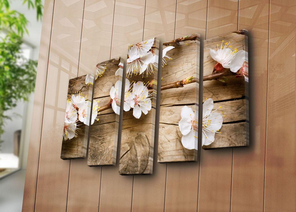 Wallity, 5PATK- BNZ4218, Bunt, Leinwandbilder, 105 x 70 cm, 100% Wildleder -Leinwand