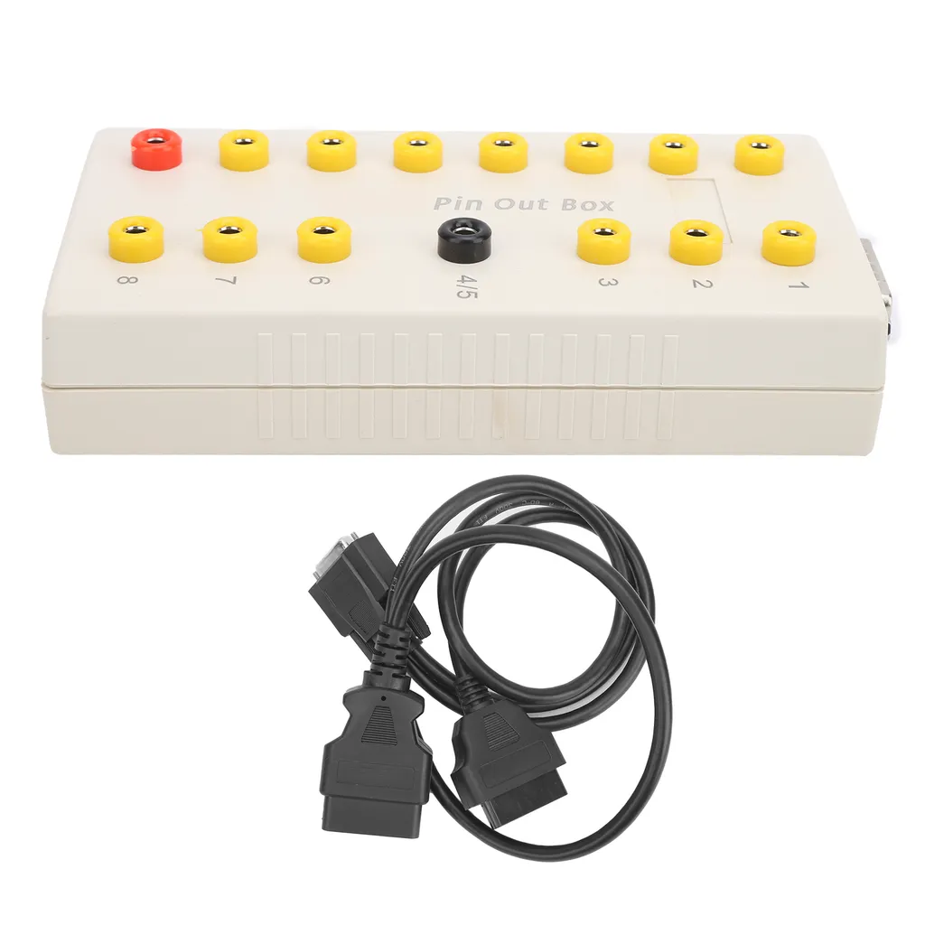 OBD2 Diagnostic System avec Boîtier de Dérivation à 16 Broches Noir - 3