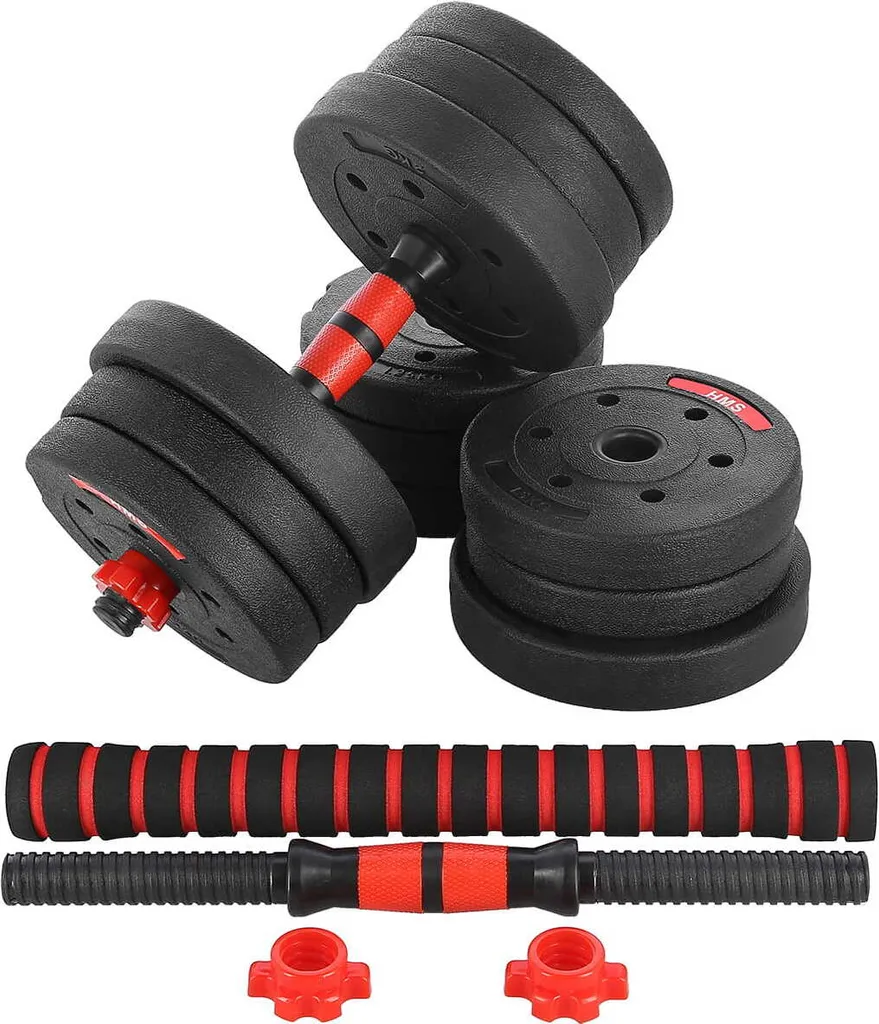 Haltères Composites 20 kg HMS SGP20 - Kit Musculation Complet Maison