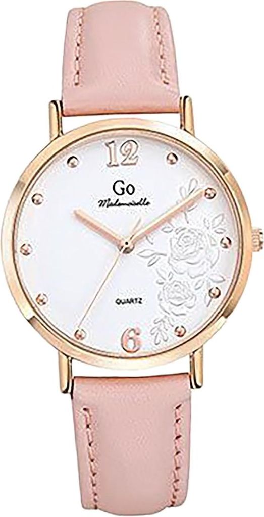 Modische Damen Uhr Girl Only Mademoiselle Quarz Armbanduhr mit Blumenmuster Rosa D2UGO699601
