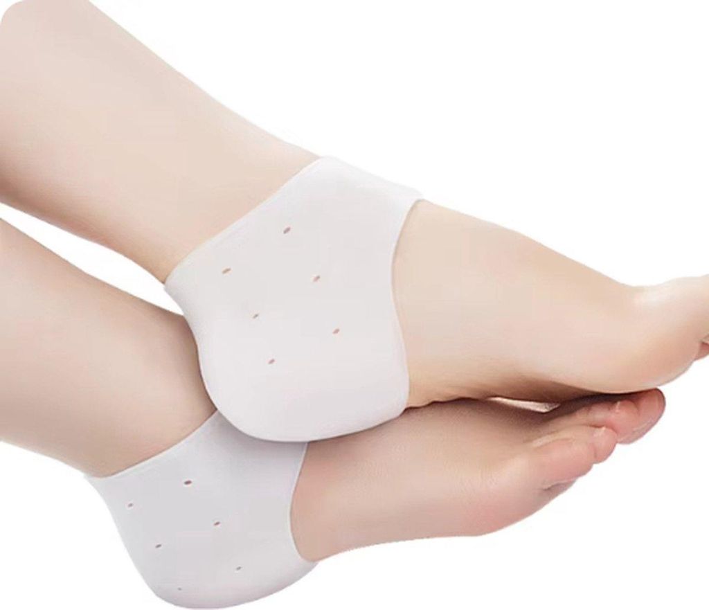 Jumada's – Schützen Sie Ihre Fersen mit 3D-Fersenschutz – Gel – Universelle Fersenkissen – Weich – Bequem – Weiß