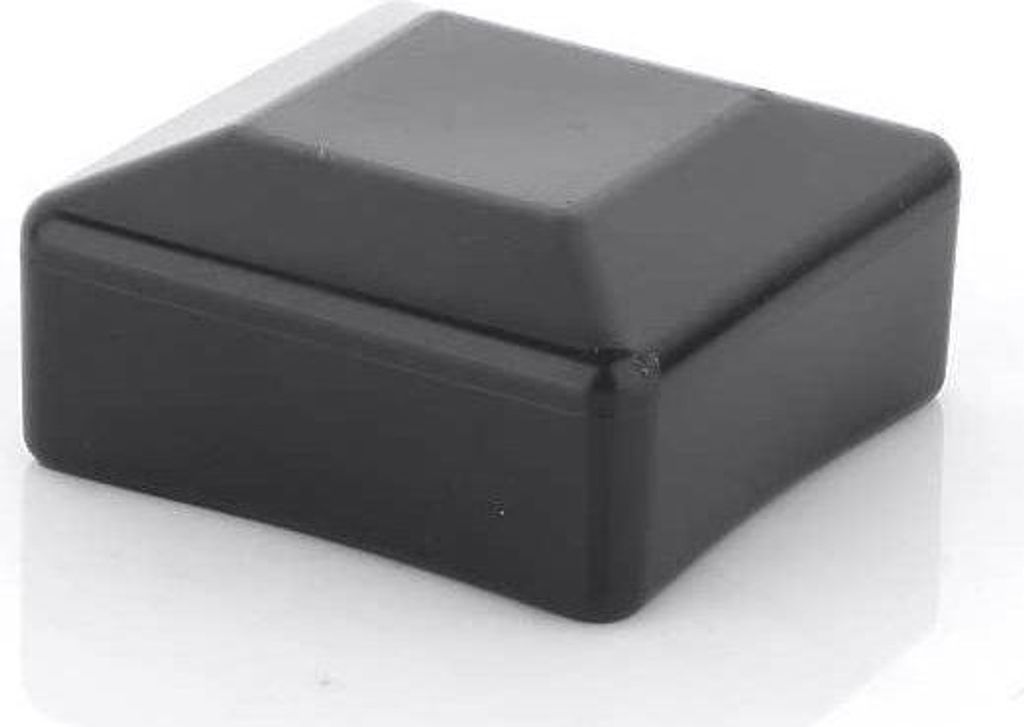 LogistSystem - 10x Zaunpfahlkappe für Außenmaß 100x100 mm - Zaunkappen - Schwarz - Pfostenkappe Pyramide Quadratisch - Zaunpfostenkappen - Zauna...