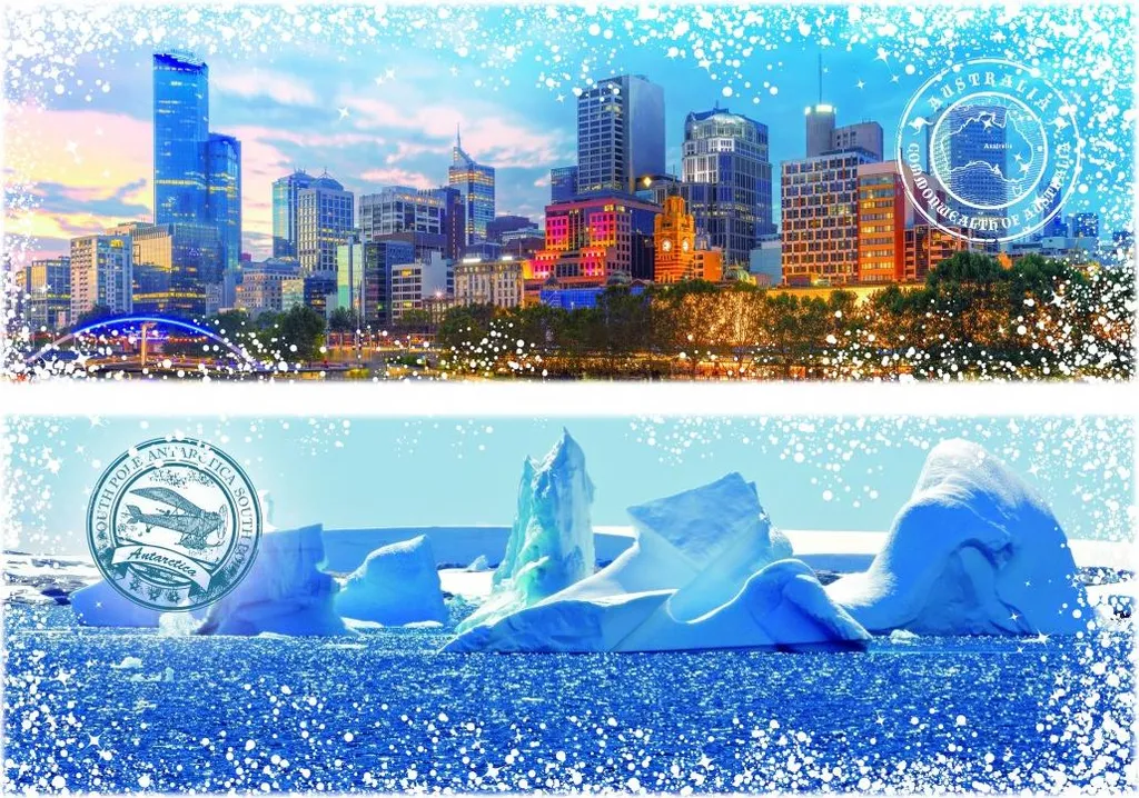 Puzzle Grafika Travel Around the World Australie et Antarctique 1000 pièces