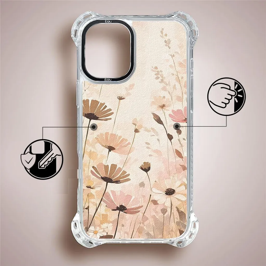 Coque iPhone 16 Plus IBIZU DropGuard Ultra MagSafe Boho Prairie Fleurs - 7