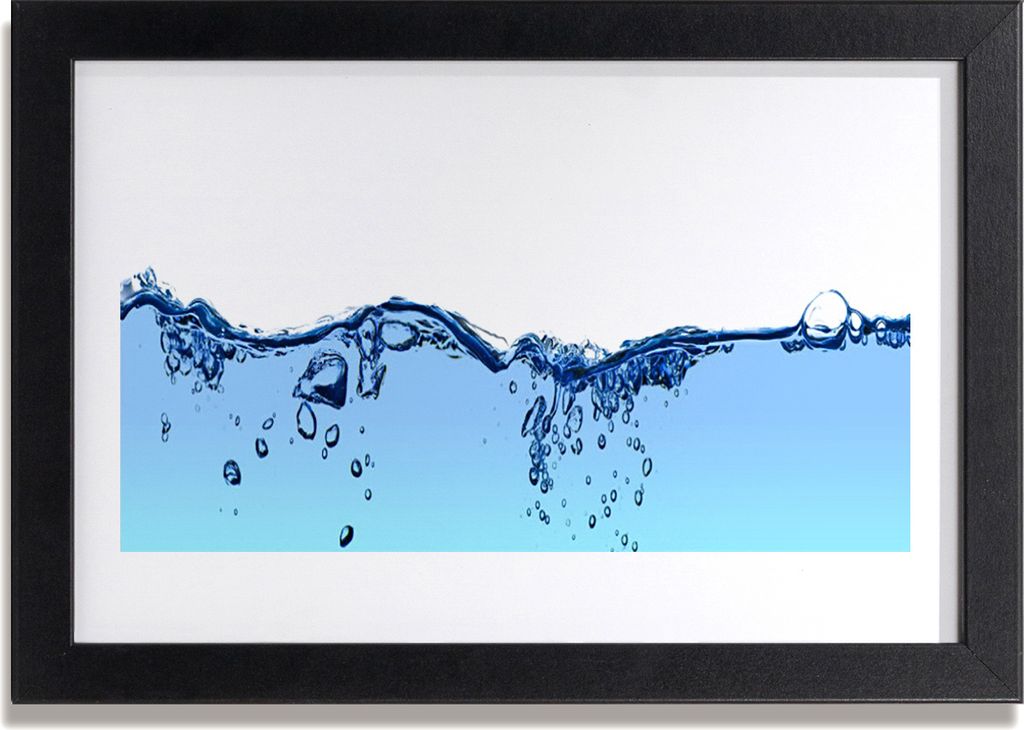 Bild 30x20 MDF-Rahmen Wandkunst Wasser-Kunst