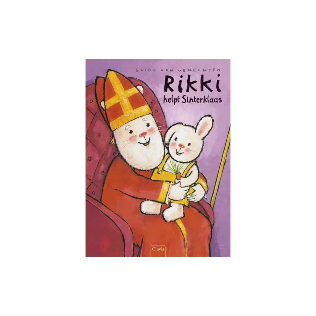 Livre enfant Rikki aide Sinterklaas pour fêter la Saint-Nicolas 25cm