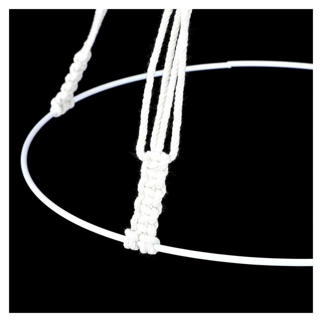 Kräutertrockner aus Baumwollseil, handgefertigtes Trockengestell für Heilpflanzen und Küchenkräuter, geeignet für Wohnräume und Küchen