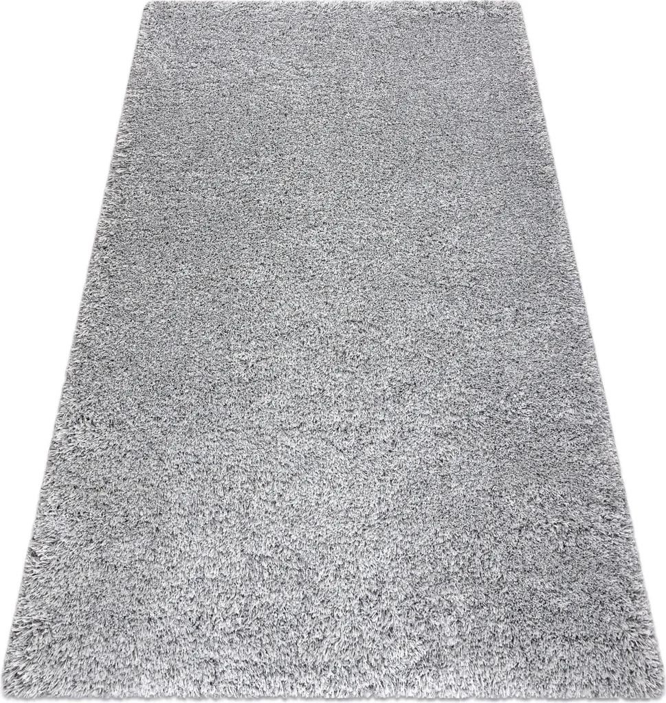 Grand Tapis Shaggy Argent Gris 5cm d'Épaisseur SUPREME en 60x115 cm