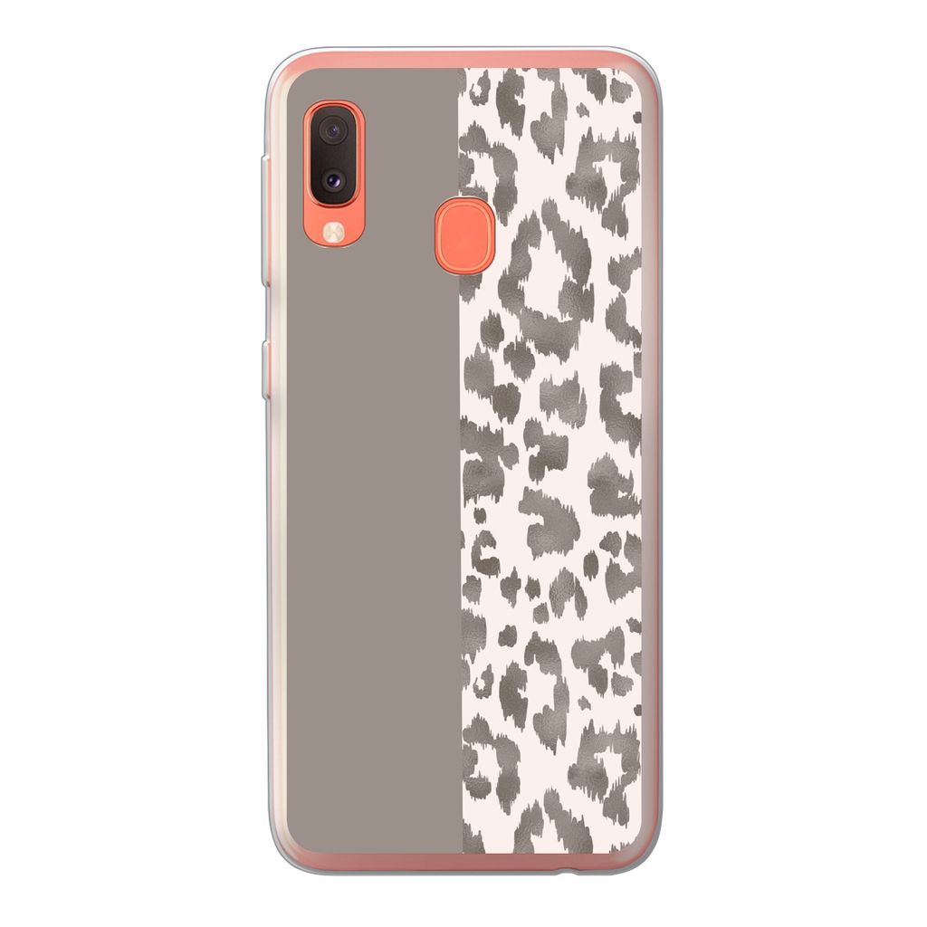 MuchoWow Handyhülle Schutzhülle Hülle für Samsung Galaxy A20e Mantel - Tiere - Design Silikon Softcase Handy Hülle - Abdeckung