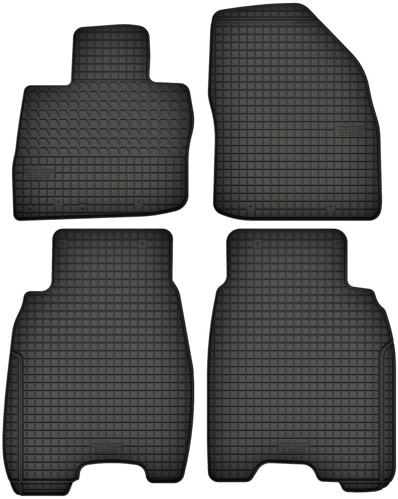 Gummimatten passend für Honda Civic VIII 3D/5D Gummi Fußmatten Satz Schwarz + Stopper