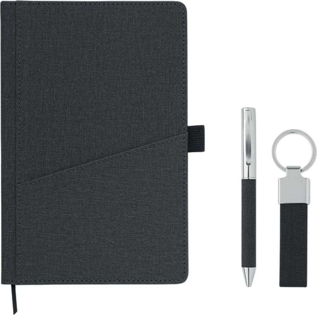 MidOcean - Geschenk-Set "Scribi 4" MO1498 (Einheitsgröße) (Schwarz)