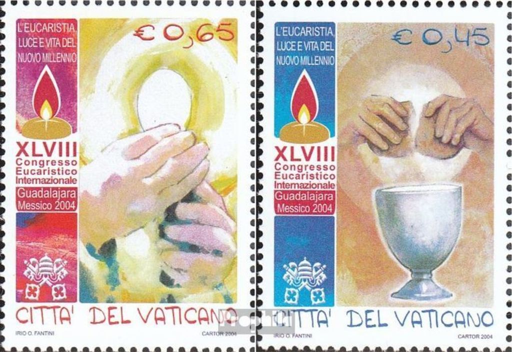 Briefmarken Vatikanstadt 2004 Mi 1510-1511 (kompl.Ausg.) postfrisch Kongreß