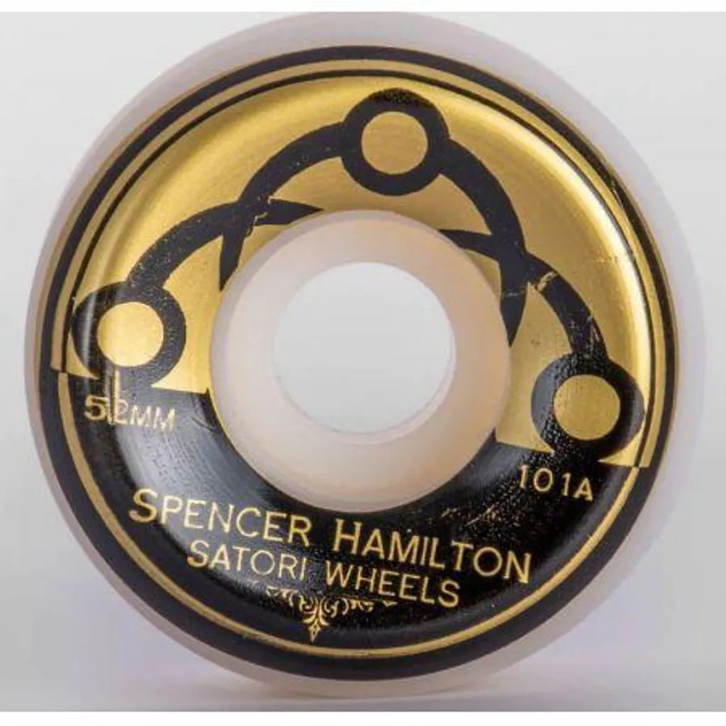 Roues Satori Spencer Hamilton 52mm Jaunes Idéales pour Tricks de Street