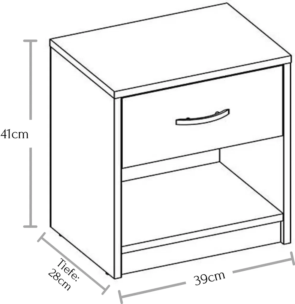 Chevet de chambre Pepe petit modèle avec compartiment de rangement - 8