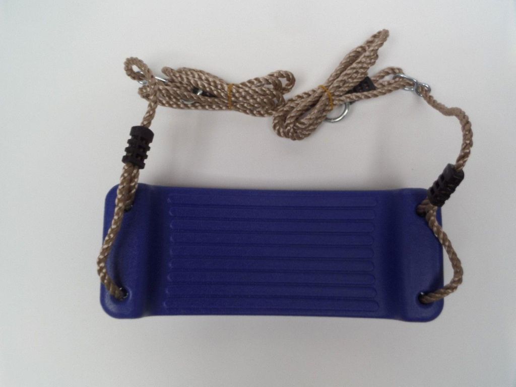 Schaukelsitz aus Kunststoff 430x165x85 mm PP-Seil blau - Hermic
