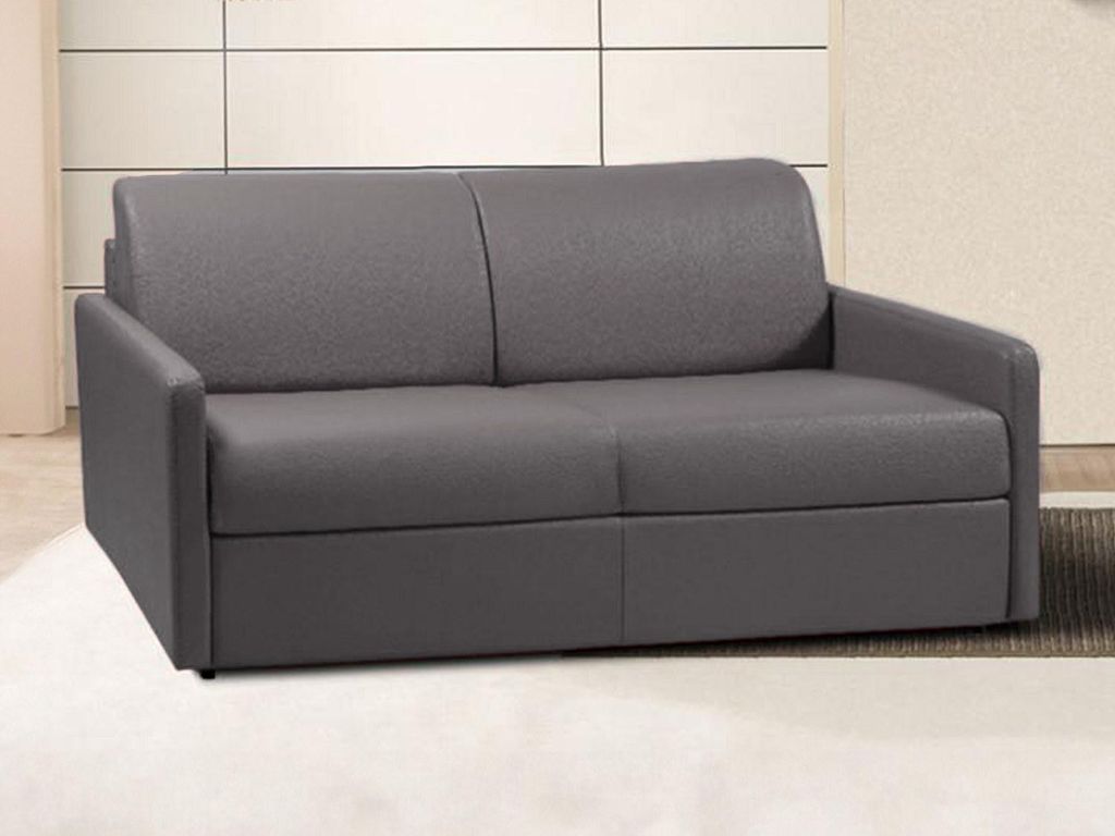 CALIFE 3-Sitzer Schlafsofa - Grau - Liegefläche 140 cm - Matratze 18 cm