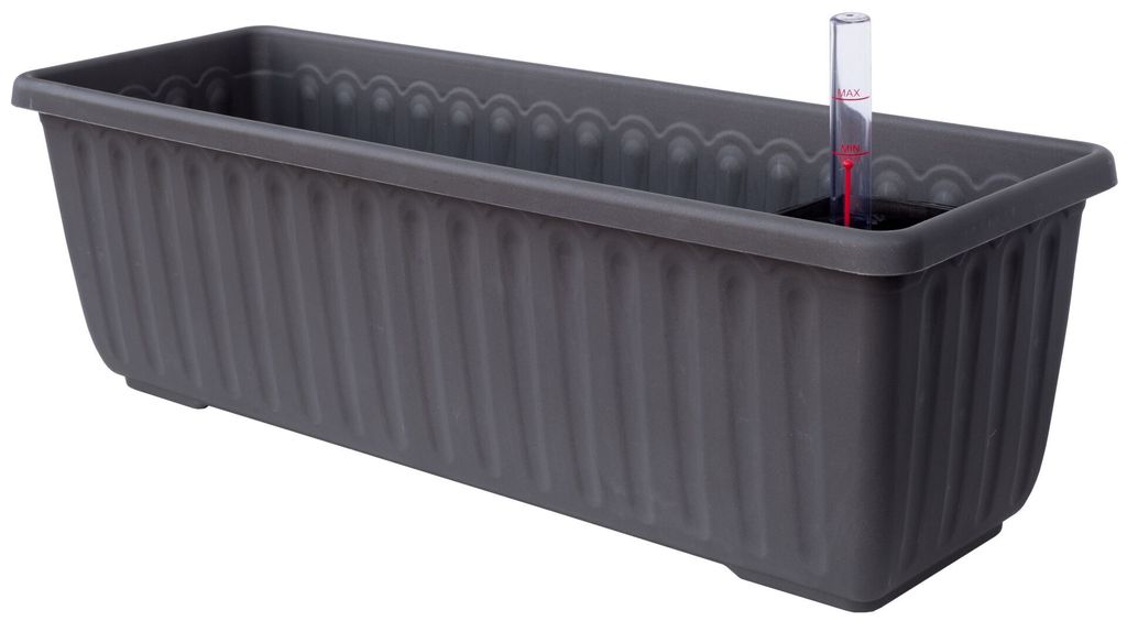 Donica samonawadniająca Plastia Siesta LUX - antracyt 40 cm Zdjęcie produktu 