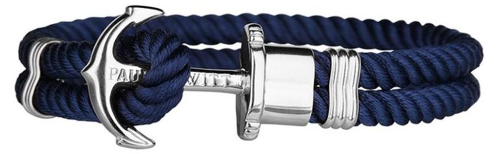 Paul Hewitt Nylon Armband blau silber PH-PH-N-S-N Produktbild 