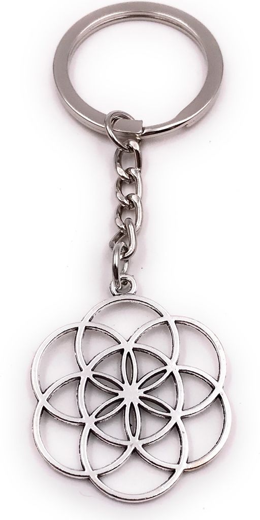 Onwomania Schlüsselanhänger Yoga Blume Muster Blume des Produktbild 