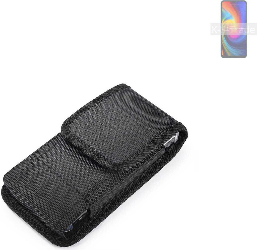 Holster Gürteltasche kompatibel mit UMIDIGI F3 Holster Gürtel Tasche wasserabweisend Handy Hülle Schutz Hülle Outdoor schwarz K-S-Trade