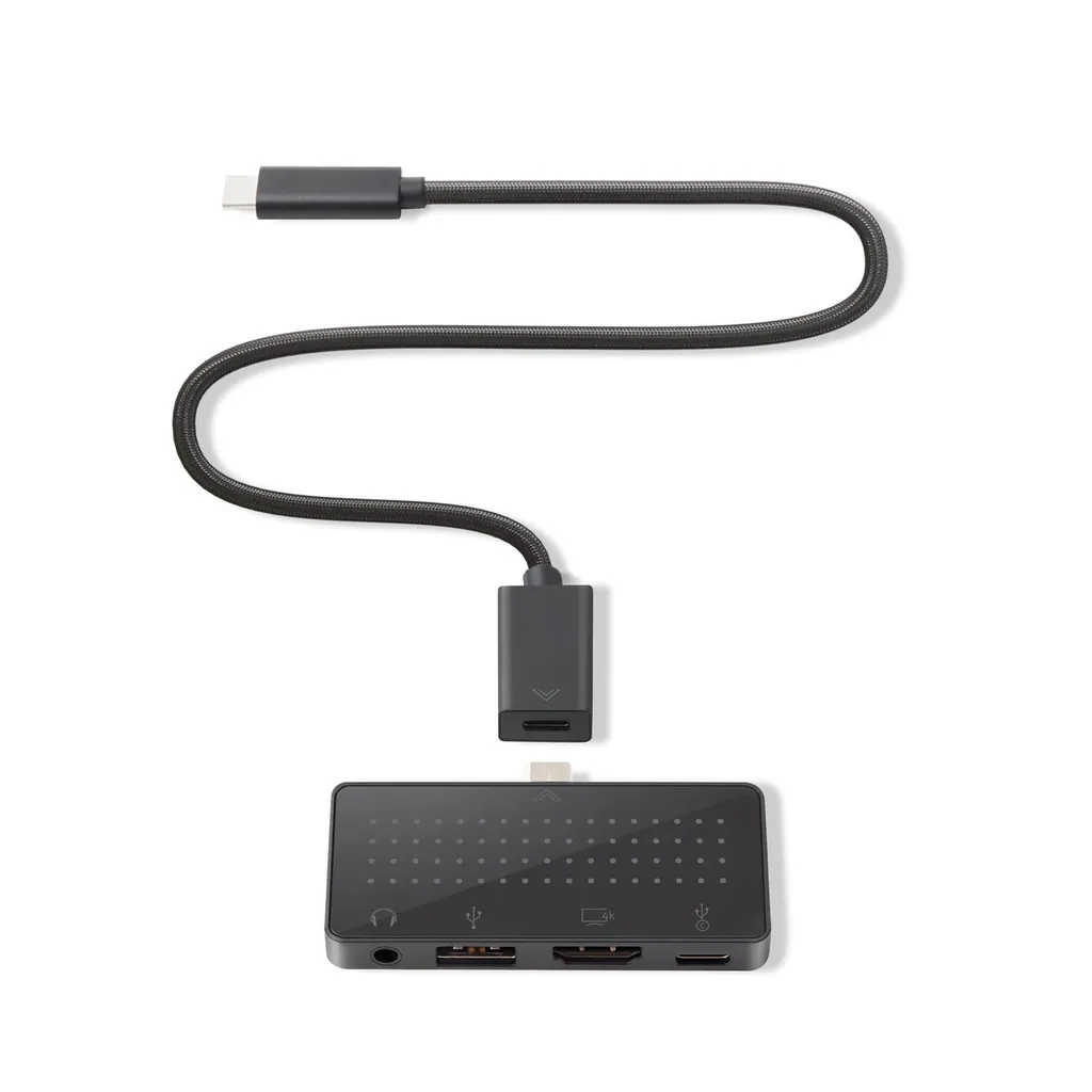 Twelve South StayGo mini Hub USB-C Noir HDMI + Jack 3.5mm - Solution Hub