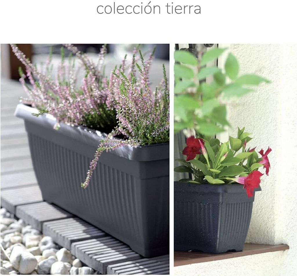 Bama Blumentopf Terra Mit Untersetzer – Pflanzkübel Ø 60 Cm, 80 Liter, UV-beständig, Für Garten & Terrasse