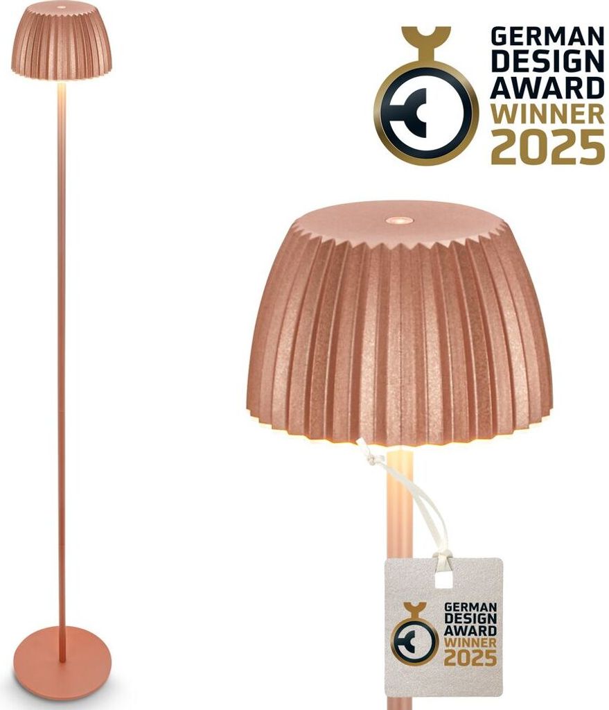 LED Stehlampe kabellos LED Stehleuchte Standleuchte Akku Wohnzimmer dimmbar