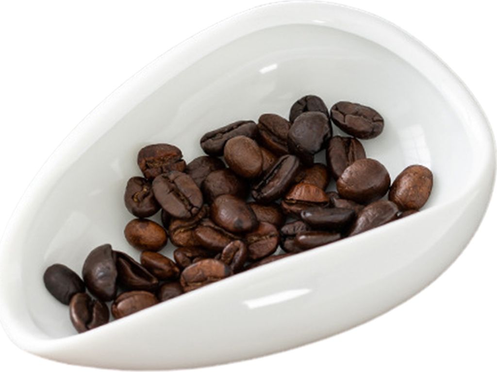 Kaffee-Dosierbecher, Barista-Werkzeug, Utensil, tragbarer Kaffeelöffel für Zuhause, Café, Buffet, Hotel, Büro, Keramik-Kaffeebohnen-Wiegeschale
