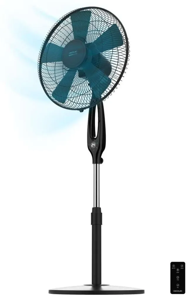 Ventilateur sur pied oscillant 40 cm avec minuterie programmable