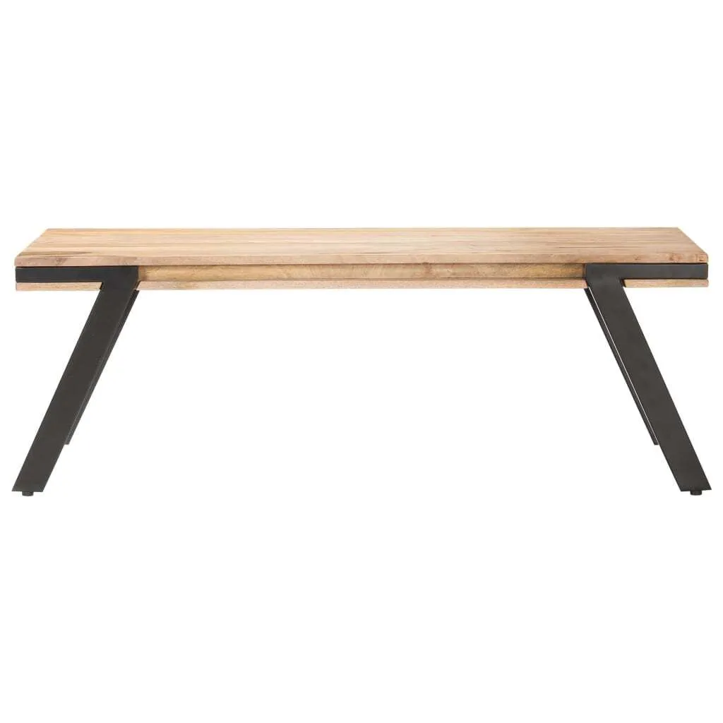Table basse vidaXL 114x65x40 cm en bois de manguier massif robuste