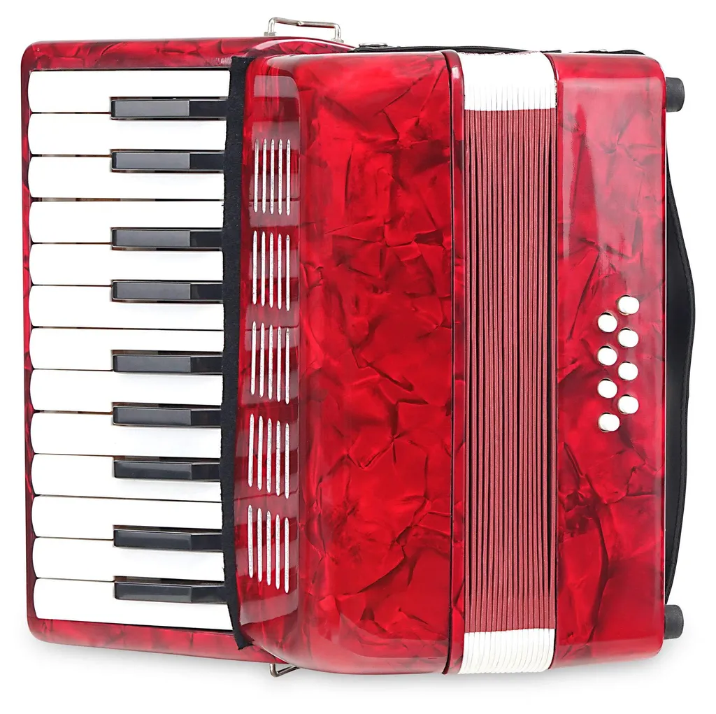 Accordéon 8 basses Classic Cantabile Second Junior rouge pour débuter - 7