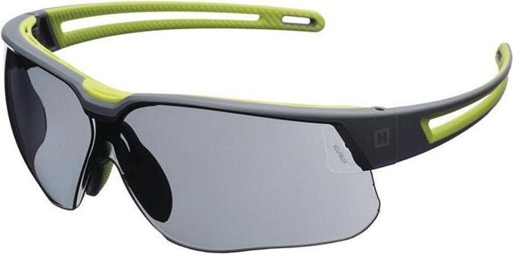 Schutzbrille Avatar Plus EN166,EN170,UKCA Bügel grau/grün,Scheibe grau