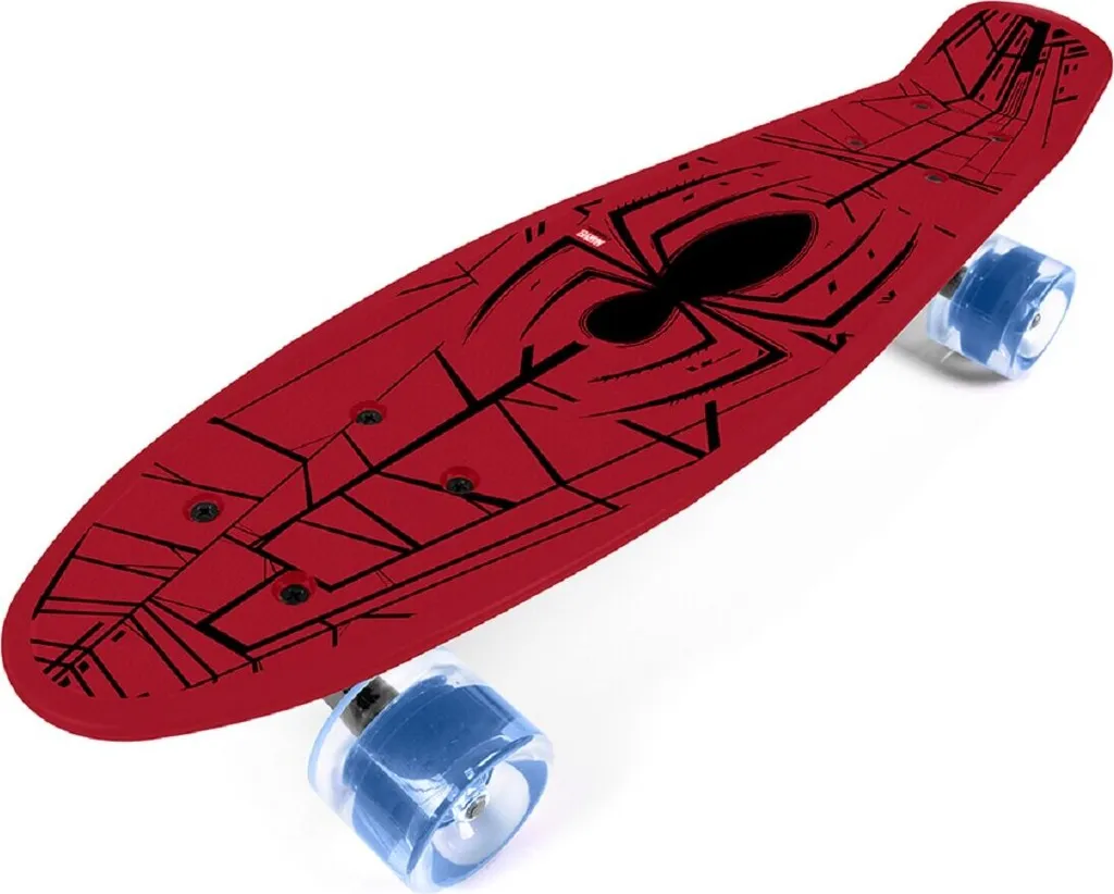 Skateboard Spiderman Seven 59969 avec Plateau Antidérapant pour Garçon