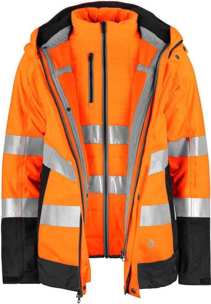 Projob 6445 3-IN-1 FUNKTIONS-JACKE EN ISO 20471 KLASSE 3/2 Produktbild 