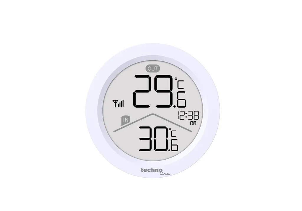 Station météo Technoline WS9168 compacte blanche à horloge quartz précise - 6