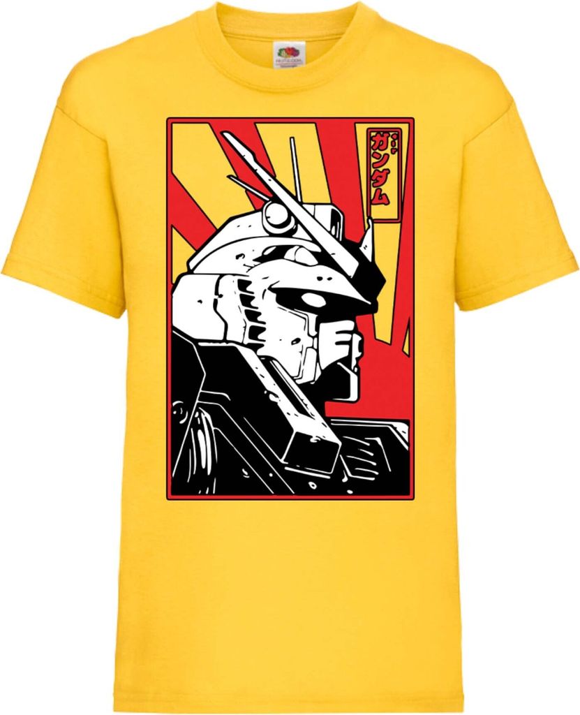 Kinder T-Shirt Mobile Suit Gundam 02 Mobile Suit Gundam, 7-8 Jahr - 128 / Gelb