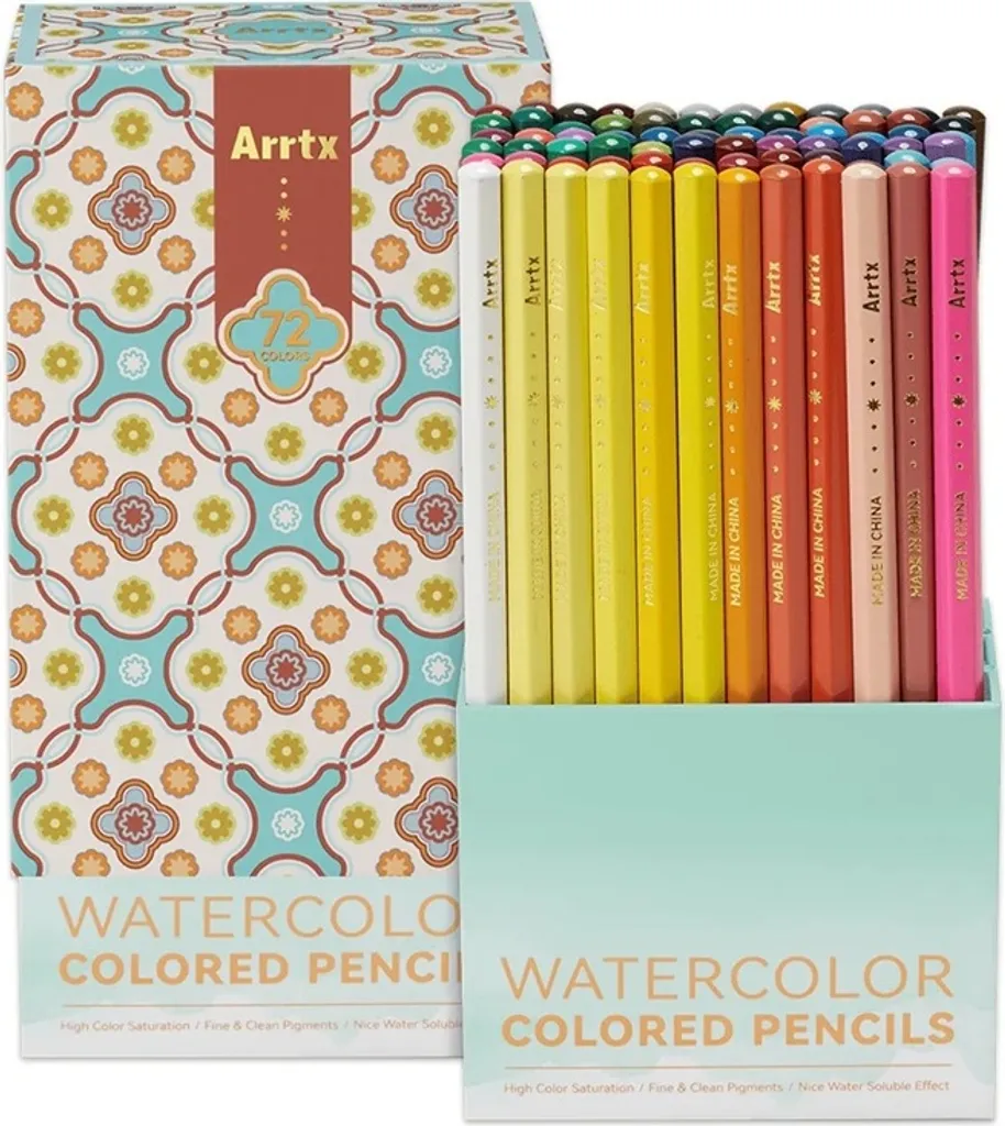 Craie aquarelle ARRTX 72 couleurs sans poussière pour dessin propre