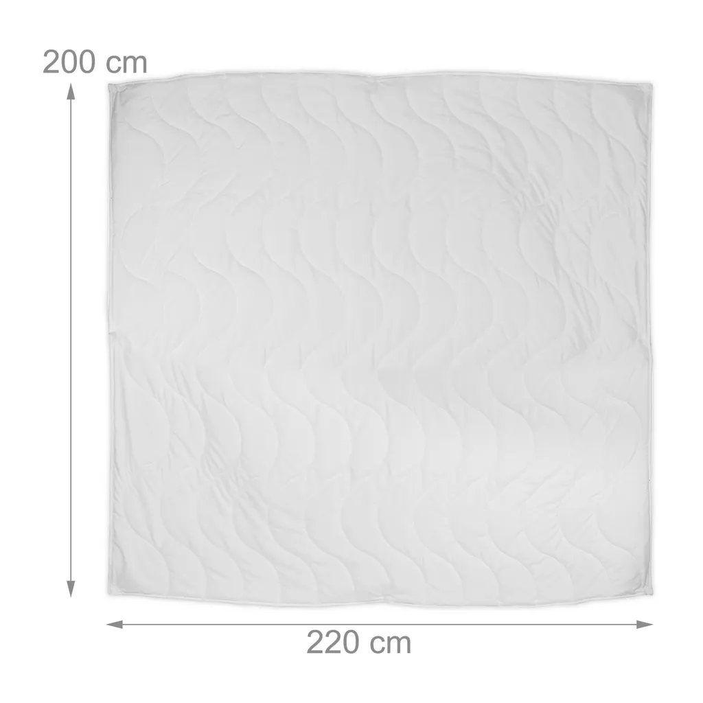 Couette Tempérée et Chaude Relaxdays : Ensemble de Literie Combinable