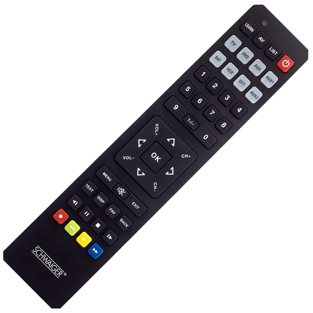 Schwaiger Fernbedienung 8 in 1 vorprogrammiert Schwarz Produktbild 